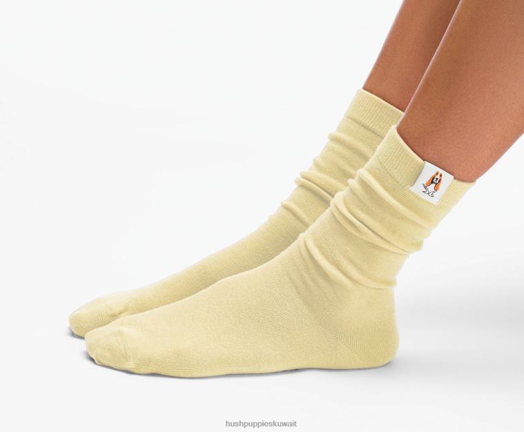 كو Hush Puppies نحيف للجنسين الأساسية طاقم جورب أشعة الشمس الصفراء جوارب HZ8X4262