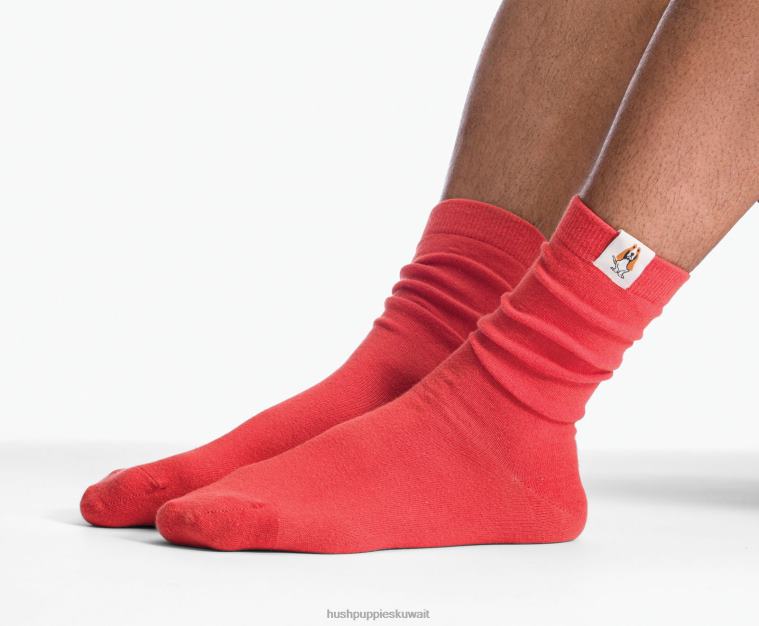 كو Hush Puppies نحيف للجنسين الأساسية طاقم جورب برتقالي من الطوب جوارب HZ8X4263