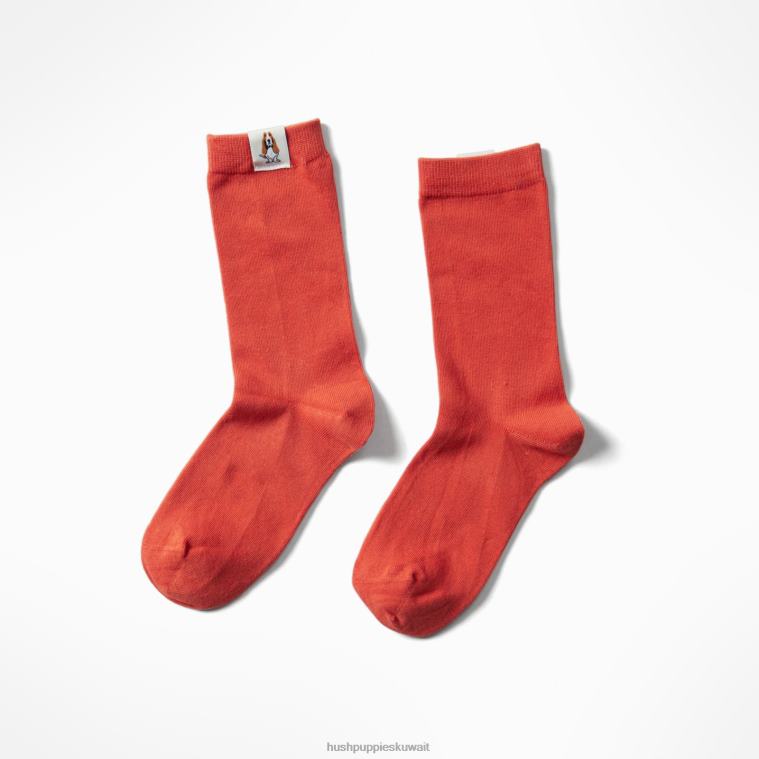 كو Hush Puppies نحيف للجنسين الأساسية طاقم جورب برتقالي من الطوب جوارب HZ8X4263