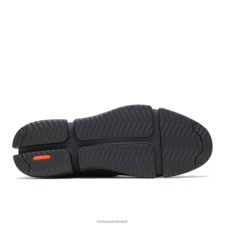 كو Hush Puppies رجال بينيت سهل اصبع القدم سهل الارتداء جلد أسود أكسفورد HZ8X4284