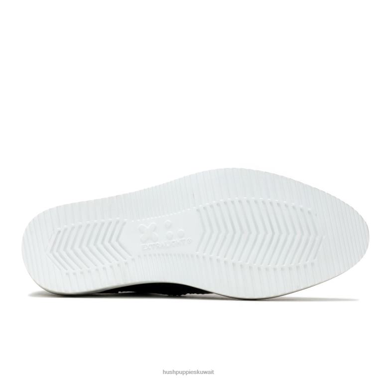 كو Hush Puppies رجال ايفرت وينج تيب أكسفورد جلد أسود جريء أكسفورد HZ8X4286