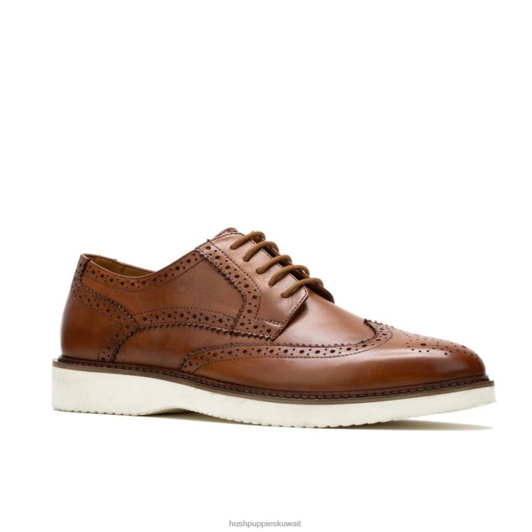 كو Hush Puppies رجال ايفرت وينج تيب أكسفورد جلد كونياك أكسفورد HZ8X4287