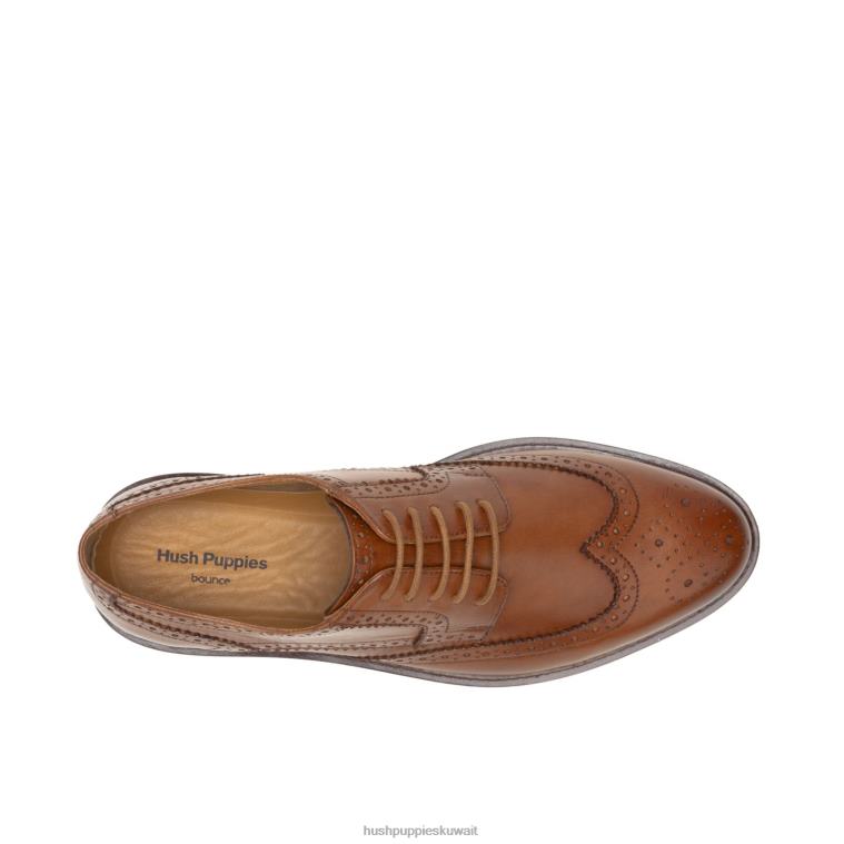 كو Hush Puppies رجال ايفرت وينج تيب أكسفورد جلد كونياك أكسفورد HZ8X4287