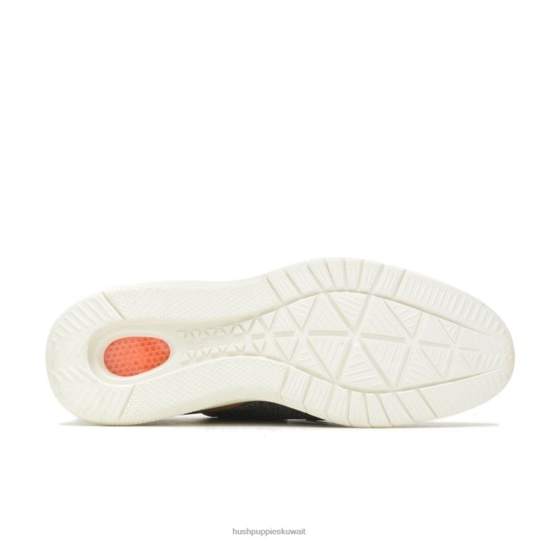 كو Hush Puppies رجال تقدم الدانتيل متماسكة متماسكة سوداء جريئة حذاء رياضة HZ8X4291