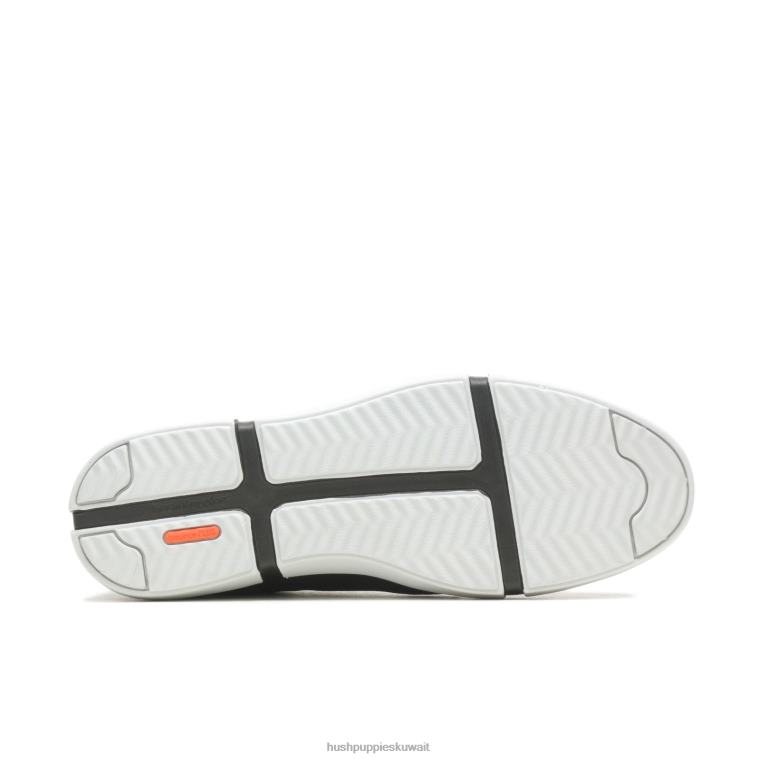 كو Hush Puppies رجال حذاء رياضي بريجز بلون سادة نسيج أسود جريء حذاء رياضة HZ8X4292