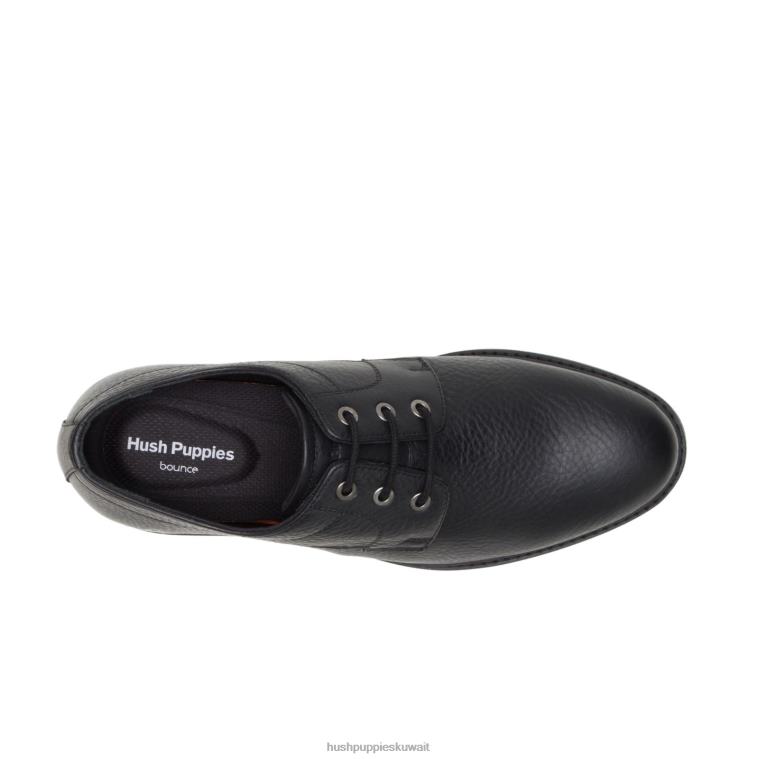 كو Hush Puppies رجال ديترويت عادي اصبع القدم أكسفورد جلد أسود أكسفورد HZ8X4296