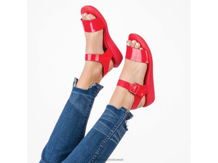 كو Hush Puppies نحيف برايت جيلس صندل ربع حزام العيد الأحمر صندل HZ8X42