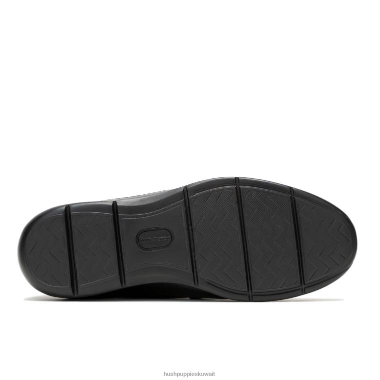 كو Hush Puppies رجال جوليان لوفر جلد أسود جريء الكسول HZ8X4306