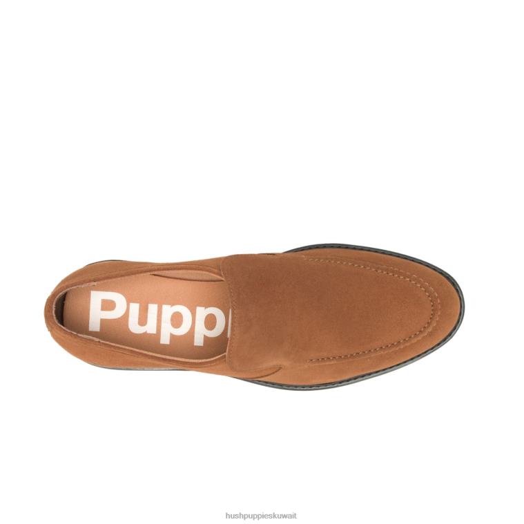 كو Hush Puppies رجال إيرل لوفر سويدي الكستناء الداكن الكسول HZ8X4308