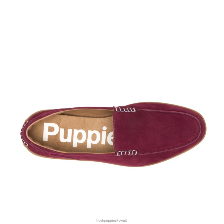 كو Hush Puppies رجال فينلي متعطل النبيذ من جلد الغزال الكسول HZ8X4311