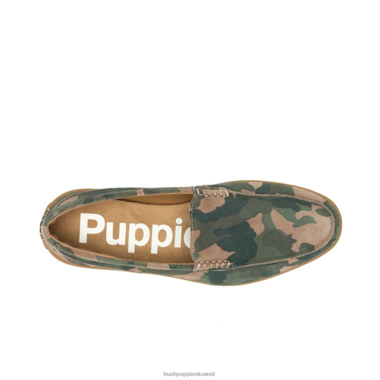 كو Hush Puppies رجال فينلي متعطل كامو سويدي الكسول HZ8X4312