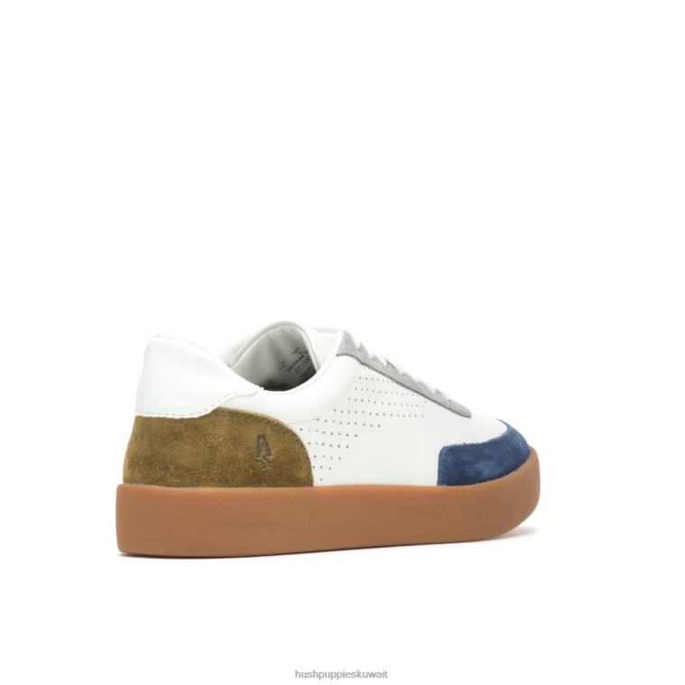 كو Hush Puppies رجال حذاء تشارلي كورت زيتون متعدد الجلد المدبوغ حذاء رياضة HZ8X4327