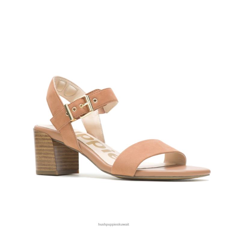 كو Hush Puppies نحيف صندل ليلى بطبعات خطوط نوبوك الصحراء تان كعوب HZ8X433