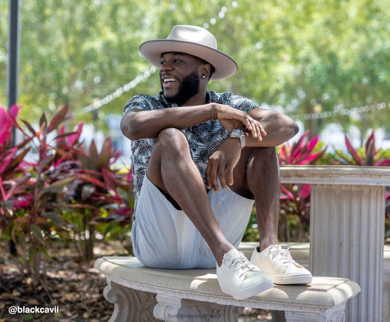 كو Hush Puppies رجال حذاء رياضي منخفض الارتفاع جيد زيتون ترابي حذاء رياضة HZ8X4342