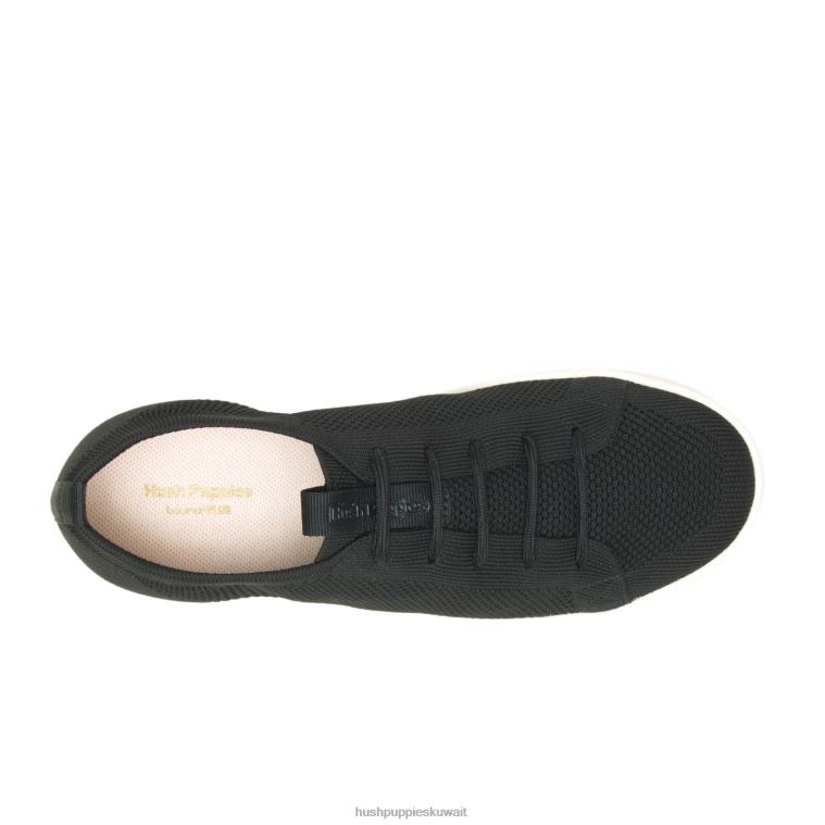 كو Hush Puppies رجال حذاء رياضي منخفض الارتفاع جيد أسود جريء حذاء رياضة HZ8X4344
