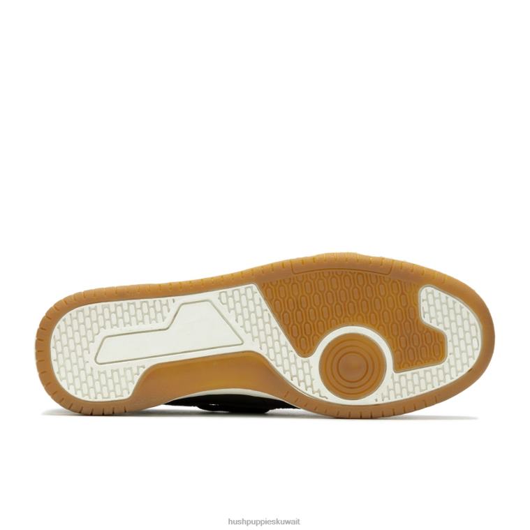 كو Hush Puppies رجال حذاء قارب كولتون جلد رمادي غامق الكسول HZ8X4345