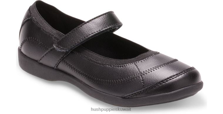 كو Hush Puppies بنت الطفل الصغير ريس ماري جين أسود أحذية HZ8X4366