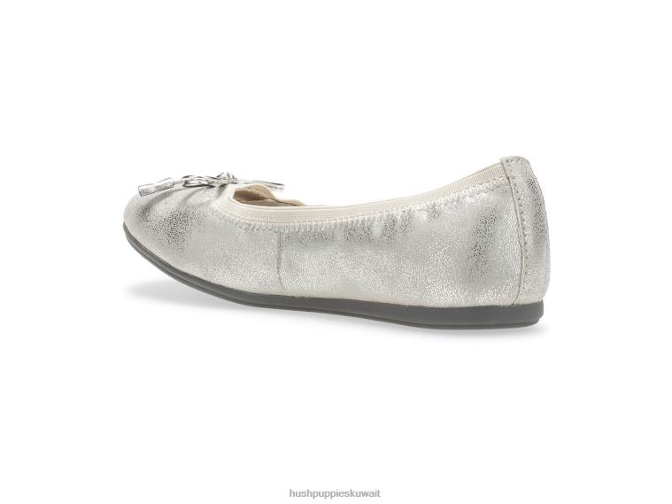 كو Hush Puppies بنت جوزي ماري جين فضة أحذية HZ8X4368