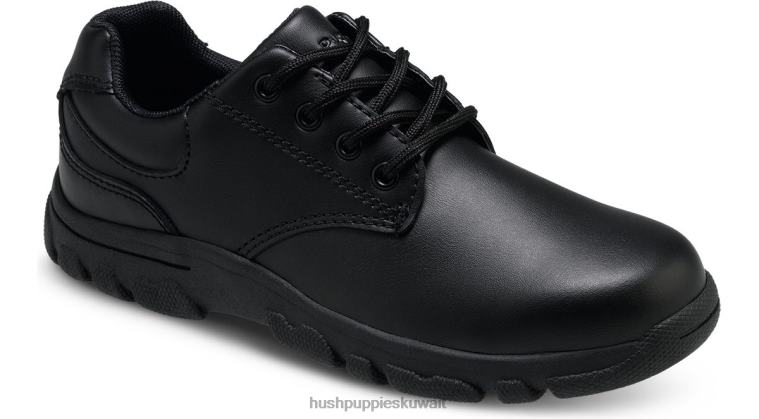 كو Hush Puppies ولد أكسفورد تشاد طفل كبير أسود أحذية HZ8X4377