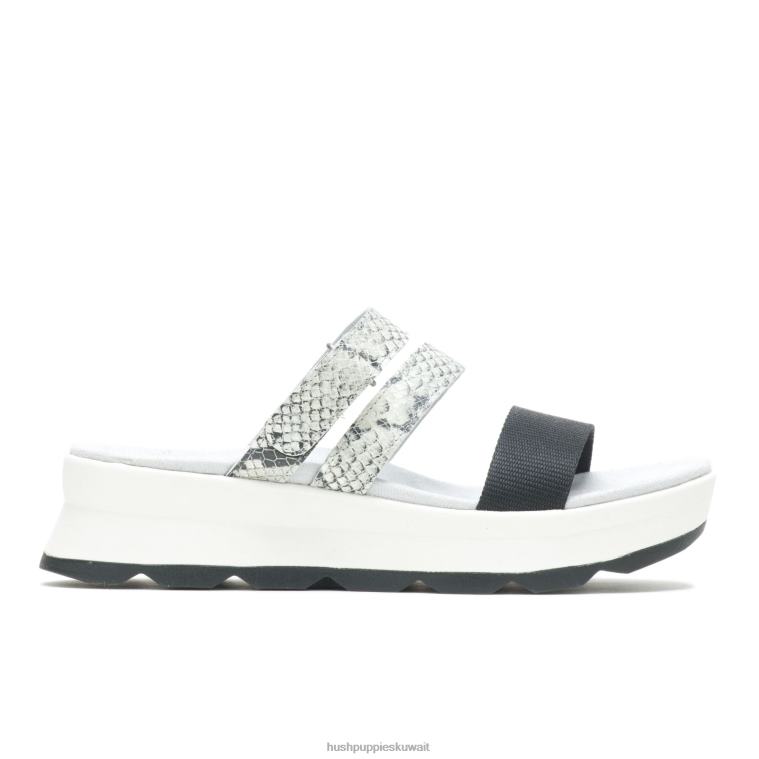 كو Hush Puppies نحيف صندل اندي جلد ثعبان / أسود صندل HZ8X439