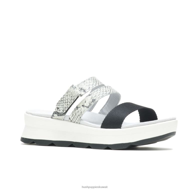 كو Hush Puppies نحيف صندل اندي جلد ثعبان / أسود صندل HZ8X439