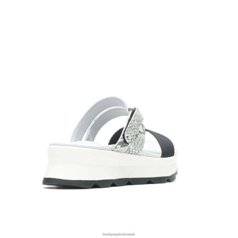 كو Hush Puppies نحيف صندل اندي جلد ثعبان / أسود صندل HZ8X439