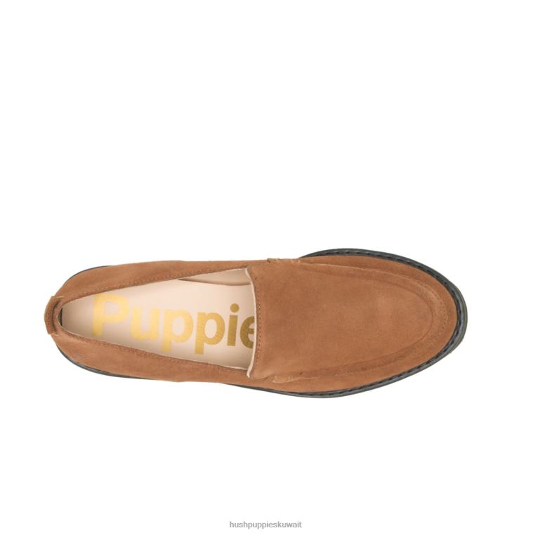 كو Hush Puppies نحيف لوسي متعطل سويدي الكستناء الداكن الكسول HZ8X442