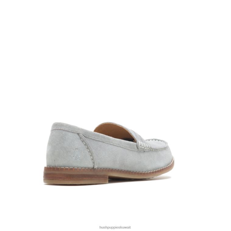 كو Hush Puppies نحيف النمنمة متعطل فروست الجلد المدبوغ الرمادي الكسول HZ8X443