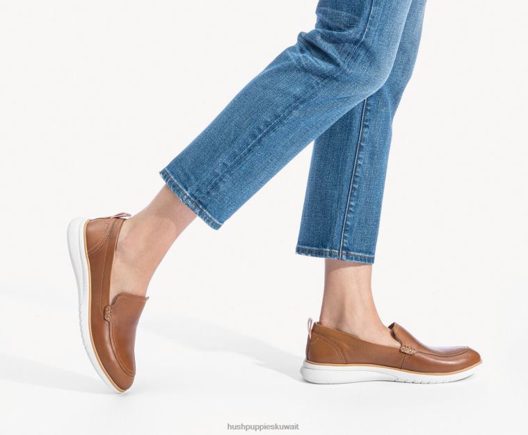 كو Hush Puppies نحيف تقدم متعطل تان الجلود الكسول HZ8X446