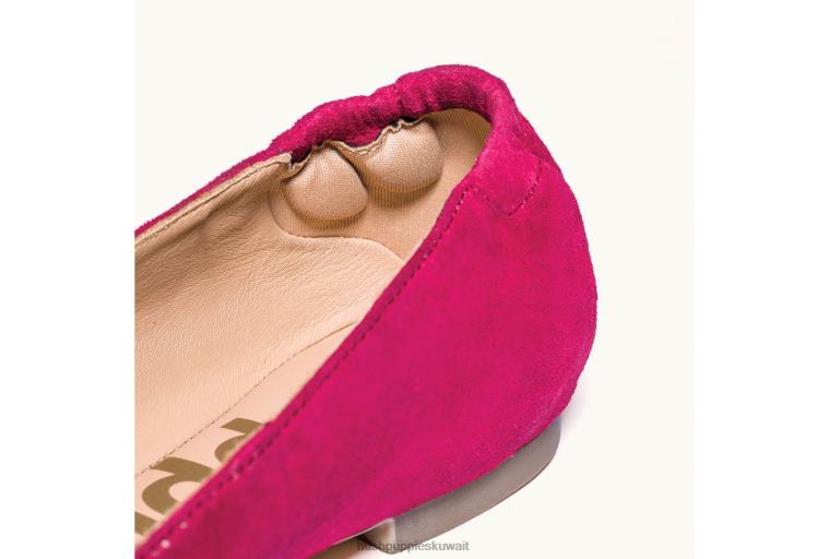 كو Hush Puppies نحيف بندق مسطح نمر الثلج من جلد الغزال أحذية مسطحة HZ8X469