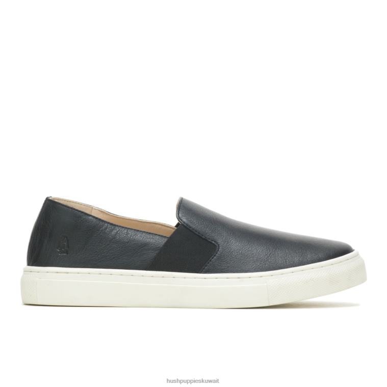 كو Hush Puppies نحيف نويل ينزلق جلد أسود جريء انزلق HZ8X474