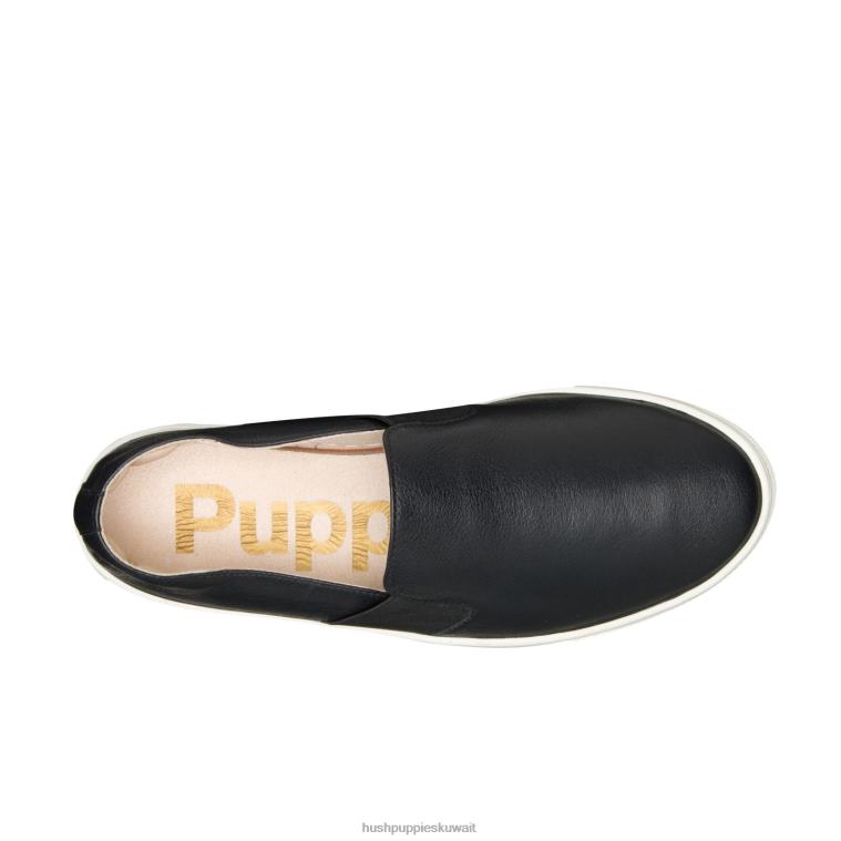 كو Hush Puppies نحيف نويل ينزلق جلد أسود جريء انزلق HZ8X474