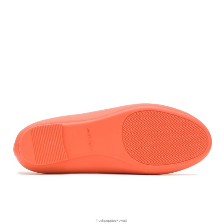 كو Hush Puppies نحيف برايت الملوثات العضوية الثابتة البرتقالي أحذية مسطحة HZ8X487