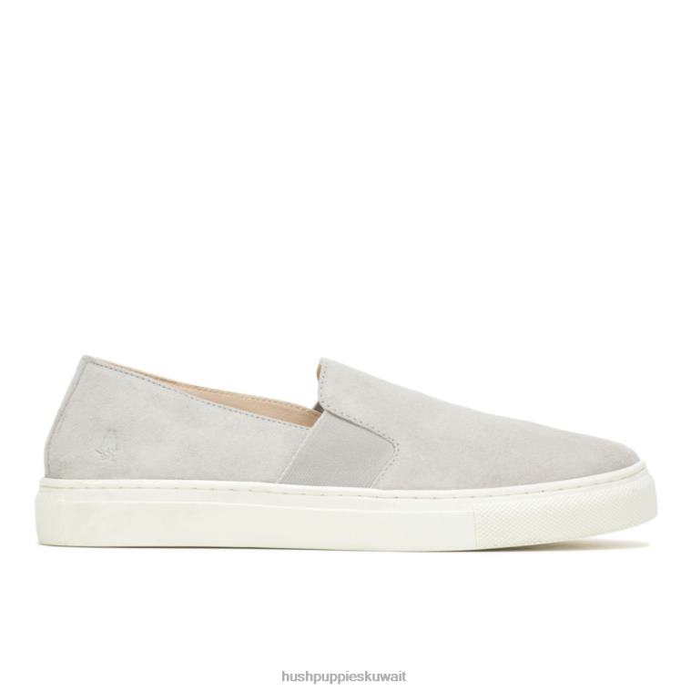 كو Hush Puppies نحيف نويل ينزلق بارد الجلد المدبوغ الرمادي انزلق HZ8X490
