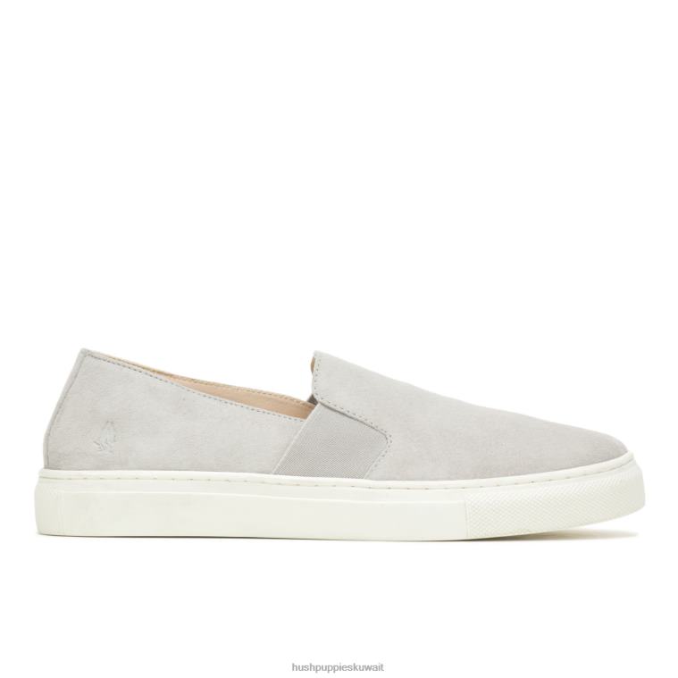 كو Hush Puppies نحيف نويل ينزلق بارد الجلد المدبوغ الرمادي انزلق HZ8X490