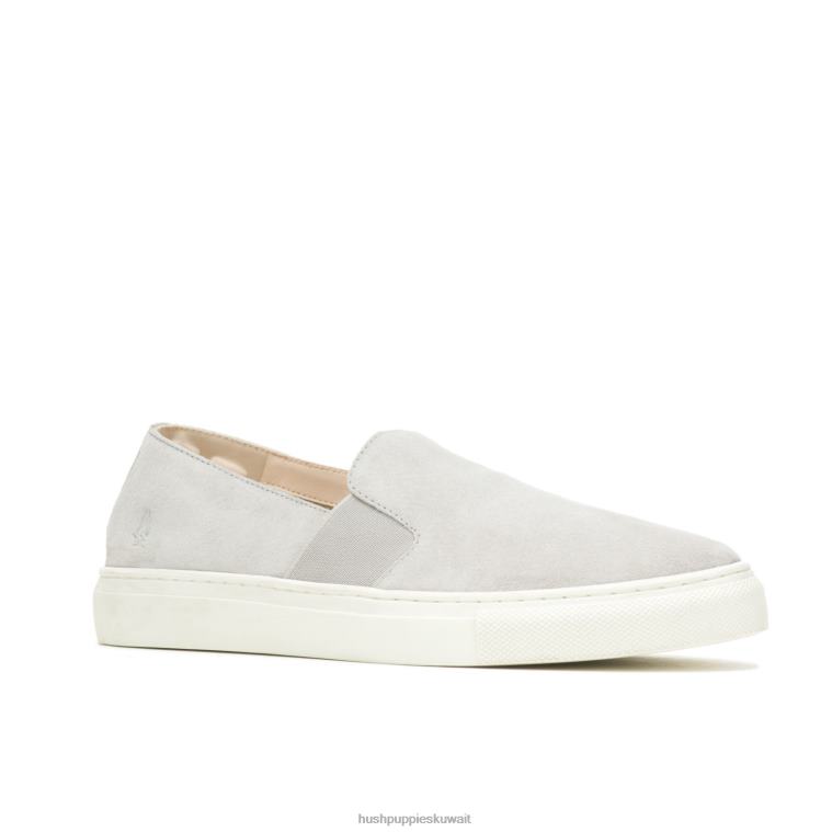 كو Hush Puppies نحيف نويل ينزلق بارد الجلد المدبوغ الرمادي انزلق HZ8X490