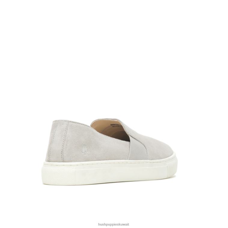كو Hush Puppies نحيف نويل ينزلق بارد الجلد المدبوغ الرمادي انزلق HZ8X490