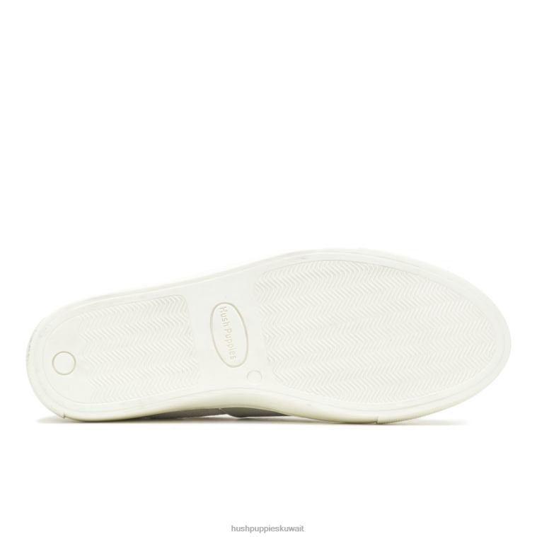 كو Hush Puppies نحيف نويل ينزلق بارد الجلد المدبوغ الرمادي انزلق HZ8X490