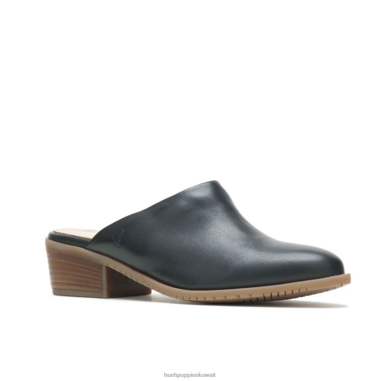 كو Hush Puppies نحيف بغل سيينا جلد أسود جريء كعوب HZ8X495