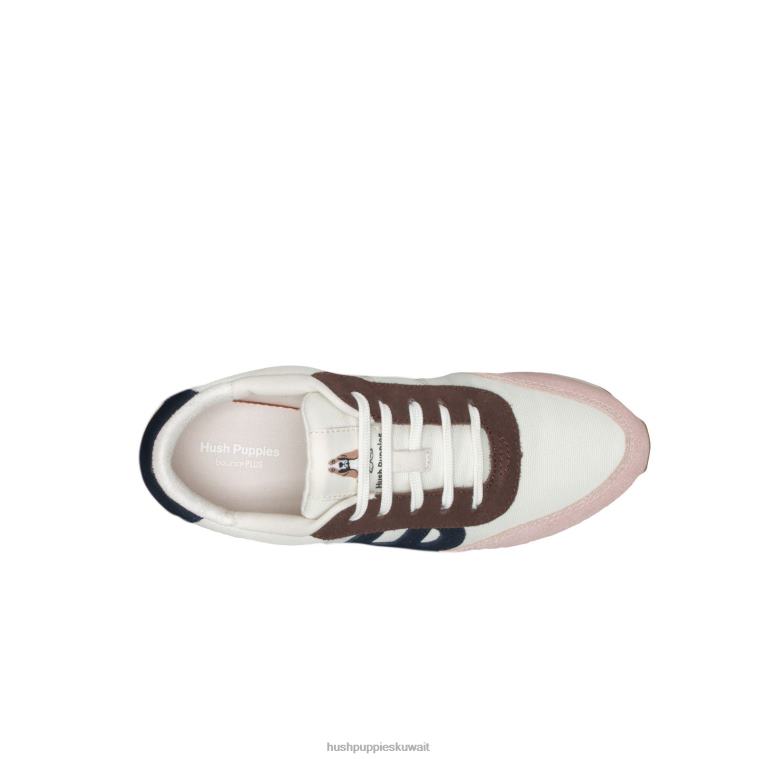 كو Hush Puppies نحيف حذاء رياضة Seventy8 الجلد المدبوغ الوردي المتربة حذاء رياضة HZ8X4115