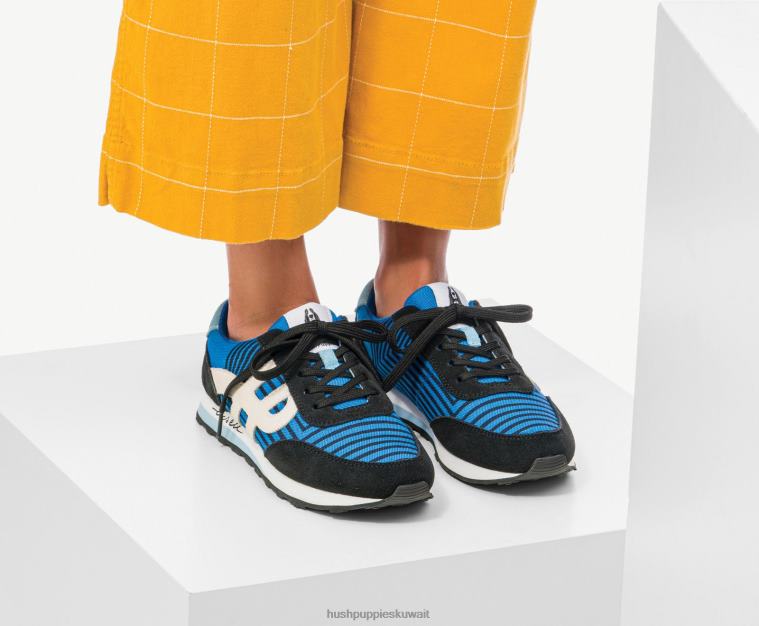 كو Hush Puppies نحيف حذاء رياضة Seventy8 الجلد المدبوغ الأزرق المتعدد حذاء رياضة HZ8X4117