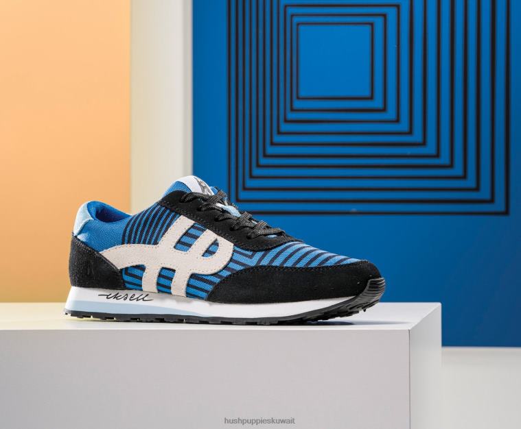 كو Hush Puppies نحيف حذاء رياضة Seventy8 الجلد المدبوغ الأزرق المتعدد حذاء رياضة HZ8X4117