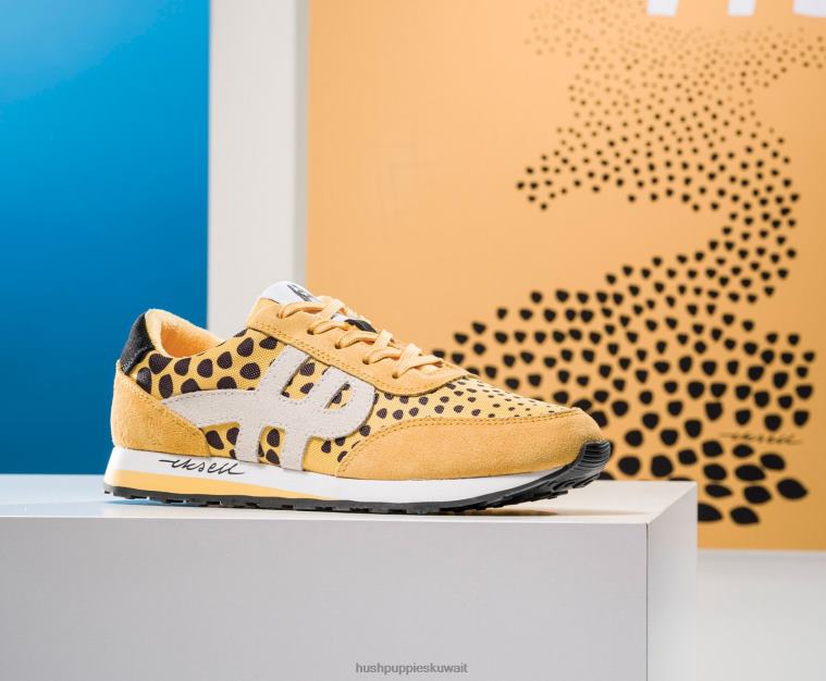 كو Hush Puppies نحيف حذاء رياضة Seventy8 متعدد الجلد المدبوغ الأصفر حذاء رياضة HZ8X4119