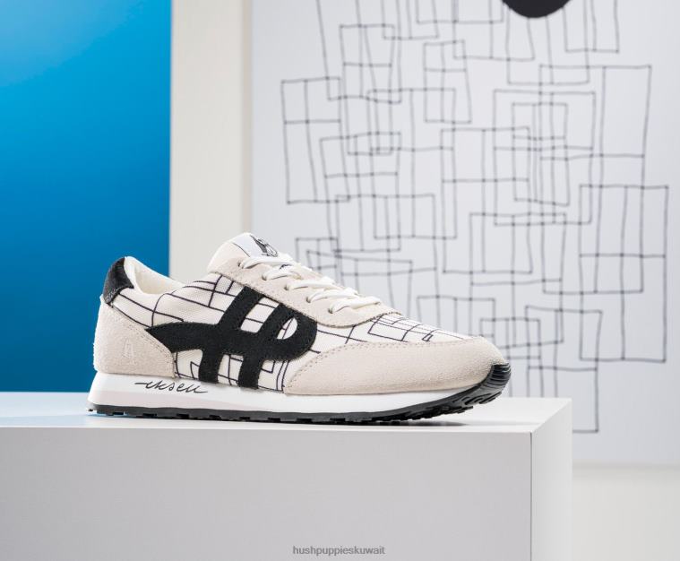 كو Hush Puppies نحيف حذاء رياضة Seventy8 جلد مدبوغ رمادي متعدد حذاء رياضة HZ8X4123