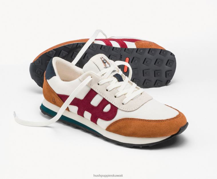 كو Hush Puppies نحيف حذاء رياضة Seventy8 الجلد المدبوغ الأبيض متعدد حذاء رياضة HZ8X4124