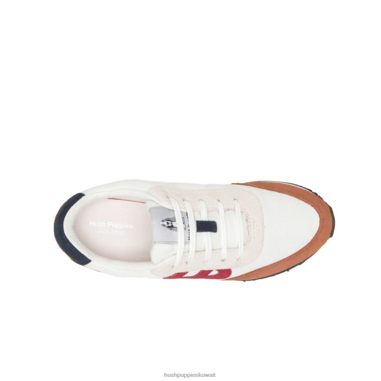 كو Hush Puppies نحيف حذاء رياضة Seventy8 الجلد المدبوغ الأبيض متعدد حذاء رياضة HZ8X4124