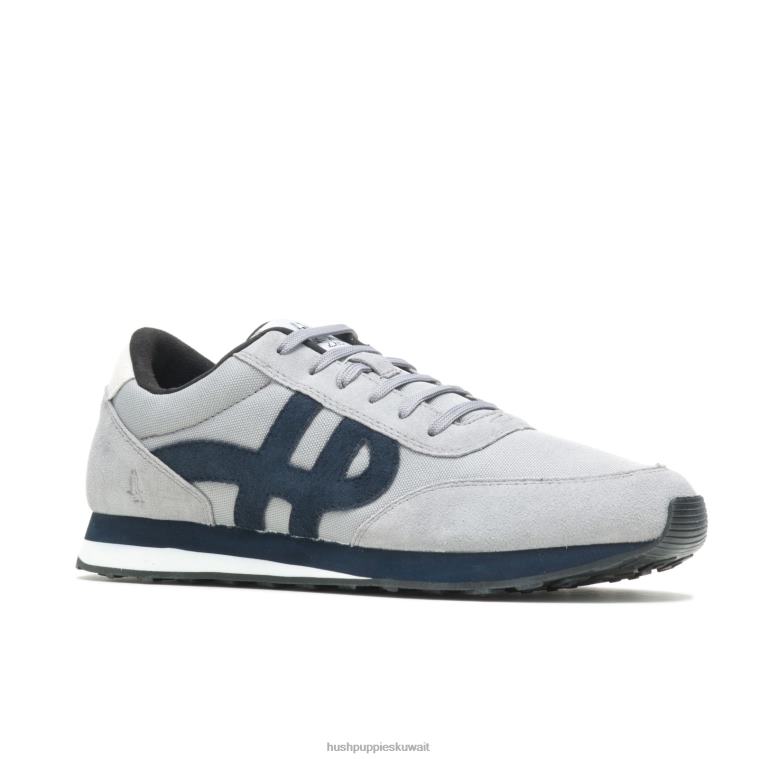 كو Hush Puppies رجال حذاء رياضة Seventy8 فروست الجلد المدبوغ الرمادي حذاء رياضة HZ8X4320