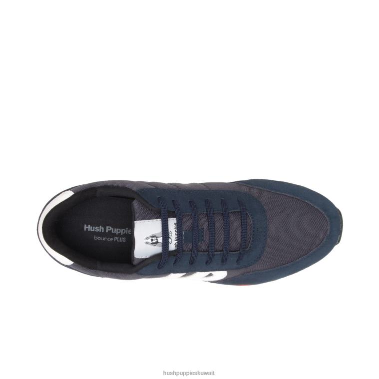 كو Hush Puppies رجال حذاء رياضة Seventy8 سويدي كحلي / أبيض حذاء رياضة HZ8X4330