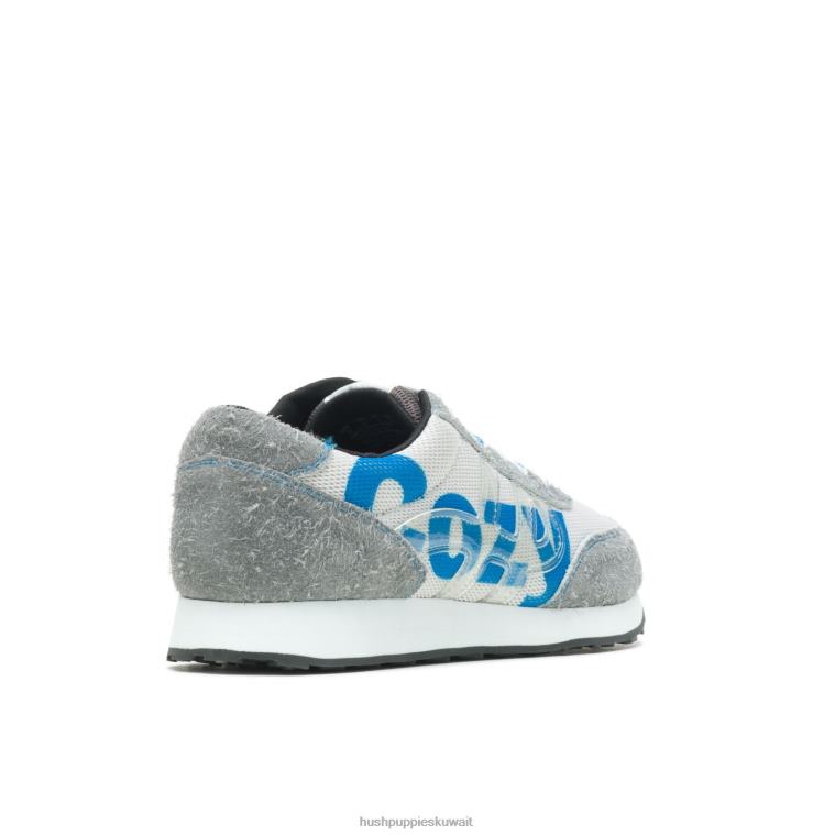 كو Hush Puppies رجال حذاء رياضة Seventy8 جلد الغزال الرمادي حذاء رياضة HZ8X4335