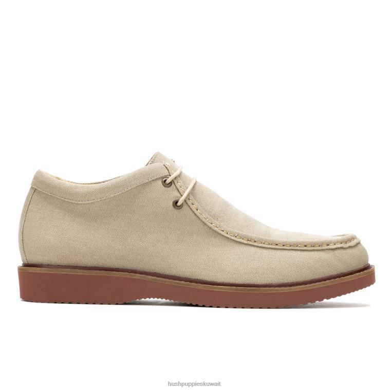 كو Hush Puppies رجال alarick chukka قماش طبيعي حذاء طويل HZ8X4269